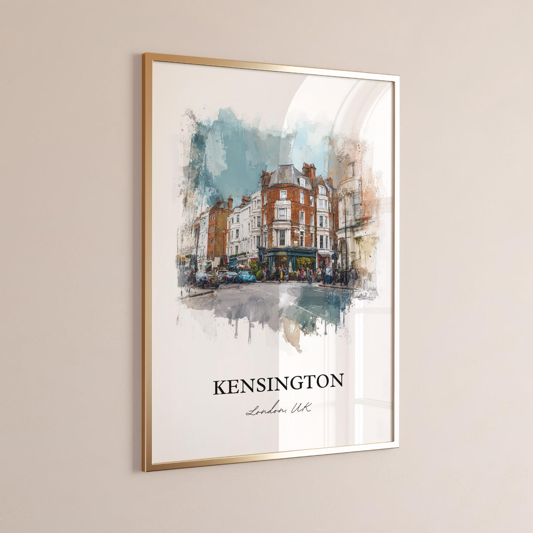Kensington, London – Watercolor Art Print
