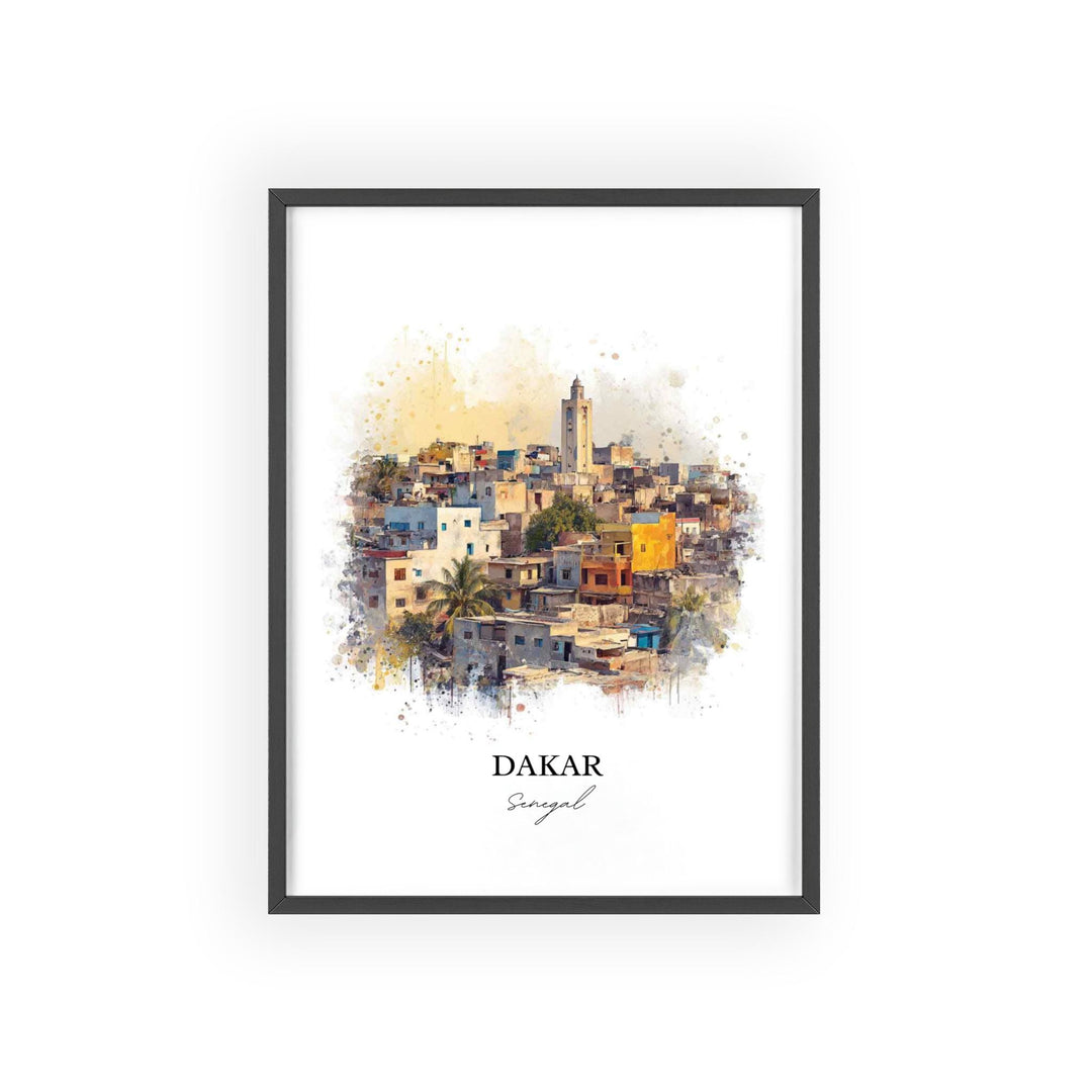 Dakar, Senegal – Watercolor Art Print