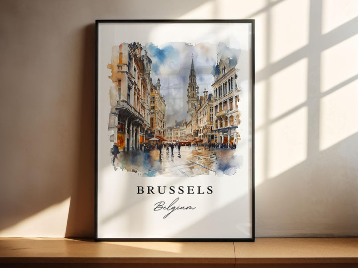 Brussels Wall Art - Belgium Print