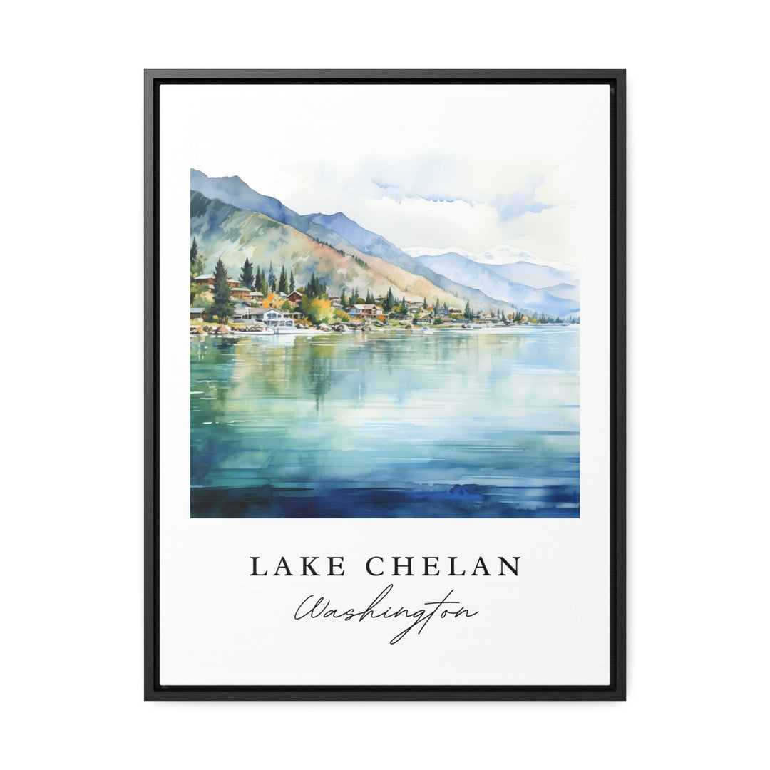 Lake Chelan Washington wall art - Washington, Lake Chelan poster, Lake Chelan Wedding gift, Birthday present, Custom Text, Personalized Gift