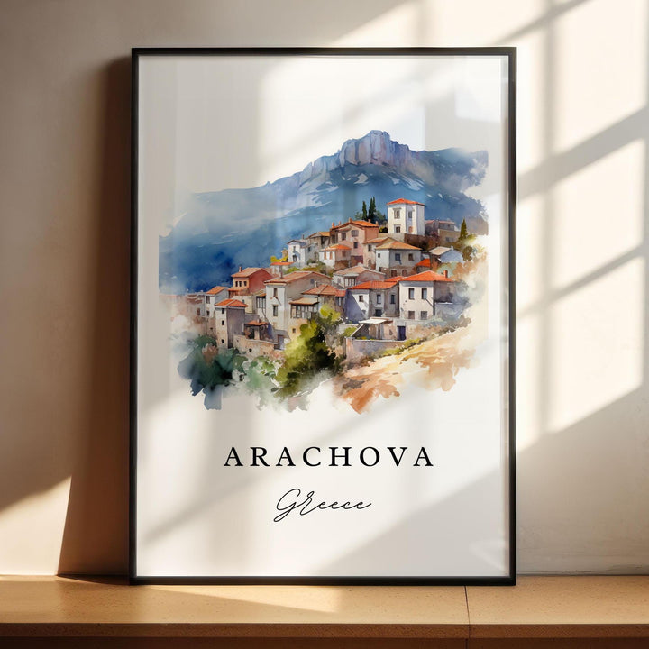 Arachova Wall Art - Greece Print