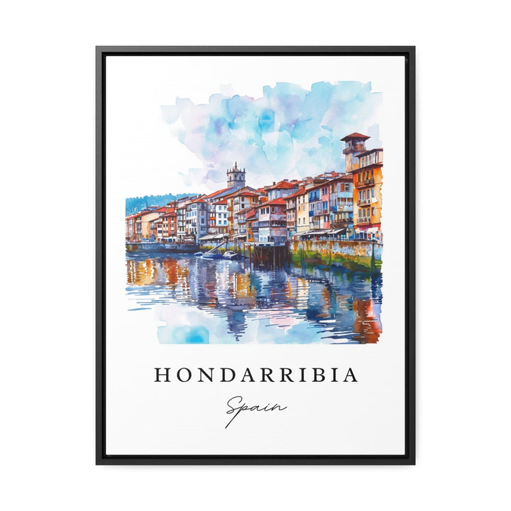 Hondarribia Spain wall art - Spain, Hondarribia print, Hondarribia Espana Wedding gift, Birthday present, Custom Text, Perfect Gift