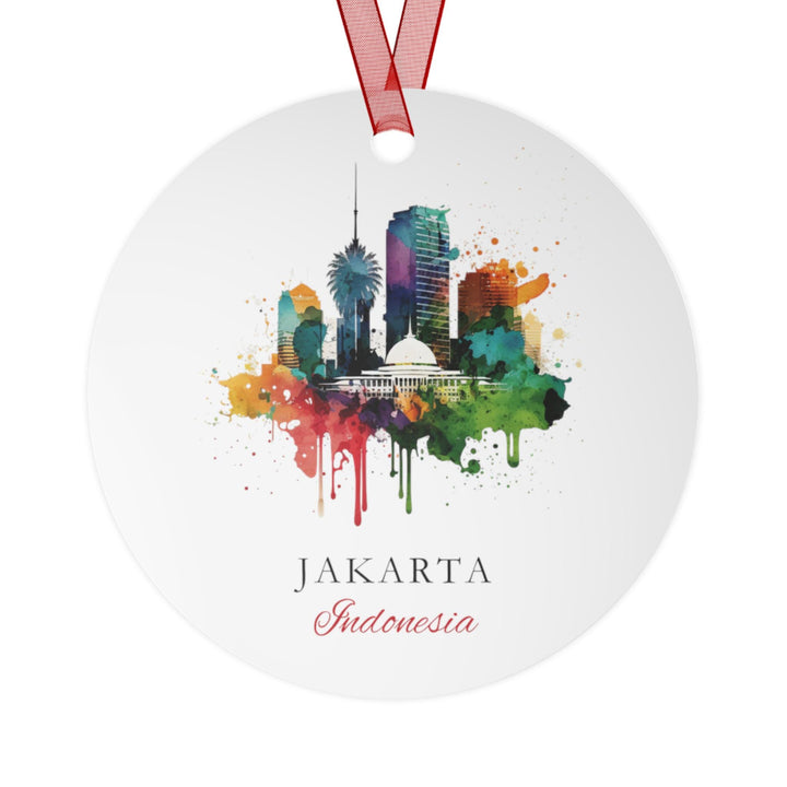 Jakarta Indonesia Ornament: Unique Jakarta Souvenir, Jakarta Xmas Decor, and Authentic Jakarta Christmas Gift