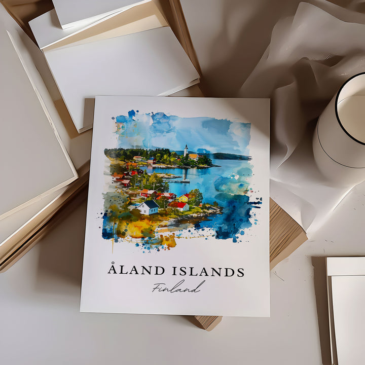 Aland Islands Wall Art - Finland Print