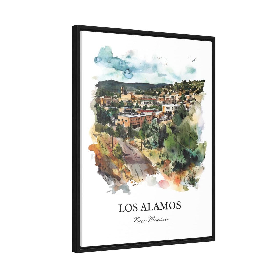 Los Alamos NM Wall Art, New Mexico Print, New Mexico Watercolor Art, Los Alamos NM Gift, Travel Print, Travel Poster, Housewarming Gift
