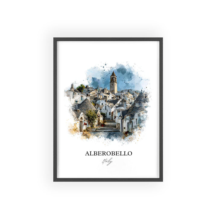 Alberobello, Italy – Watercolor Art Print