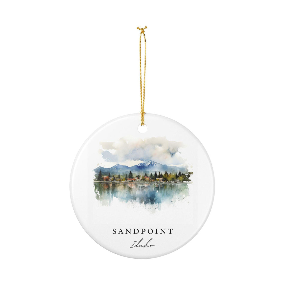 Sandpoint Idaho Ornament: Unique Sandpoint Souvenir, Sandpoint Idaho Xmas Decor, and Authentic Idaho Gift