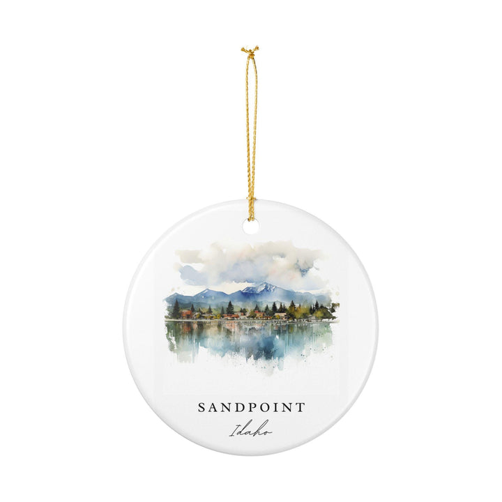 Sandpoint Idaho Ornament: Unique Sandpoint Souvenir, Sandpoint Idaho Xmas Decor, and Authentic Idaho Gift