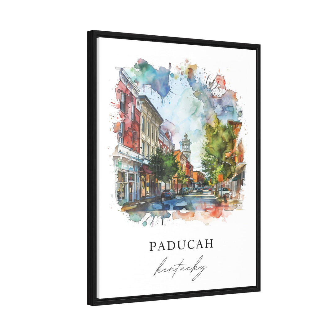 Paducah KY Wall Art, Paducah Print, Paducah Kentucky Watercolor, McCracken County Gift,