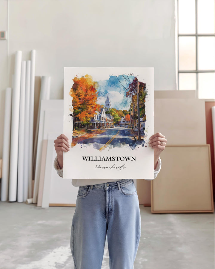 Williamstown Wall Art - Massachusetts Print