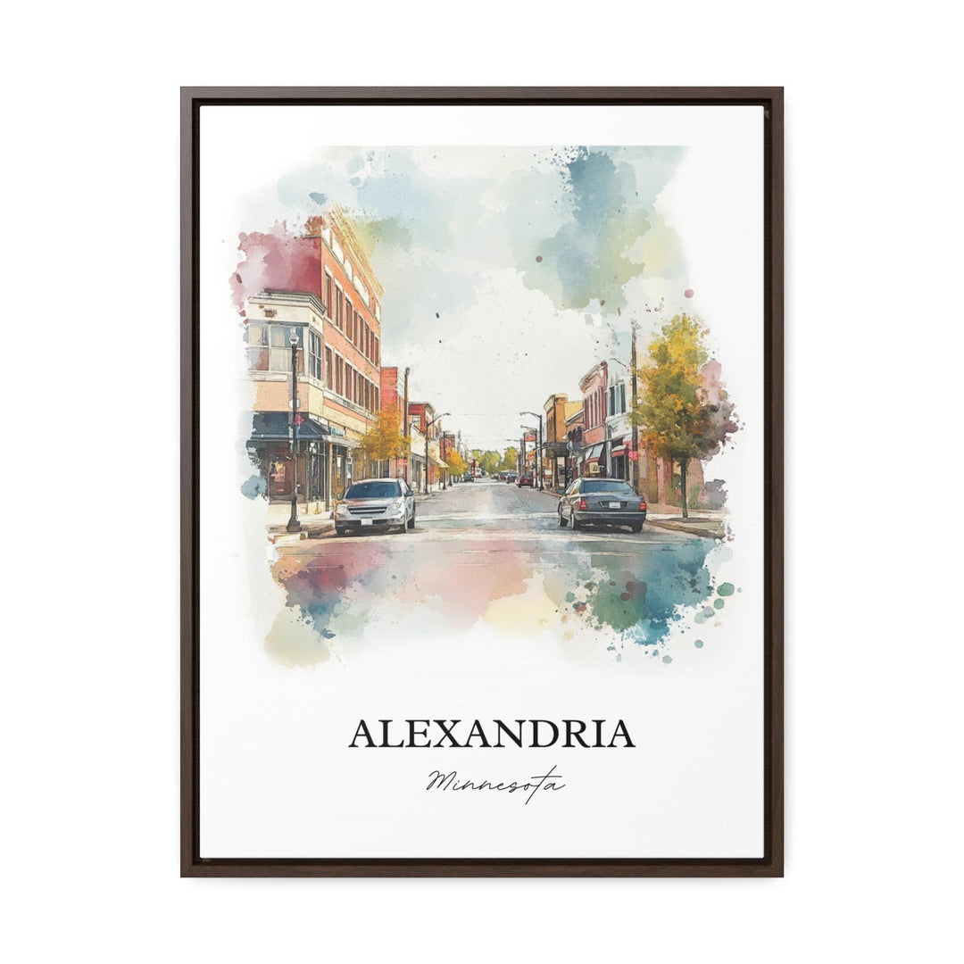 Alexandria MN Art, Douglas County Print, Minnesota Watercolor Art, Alexandria Minnesota Gift, Travel Print, Travel Poster, Housewarming Gift