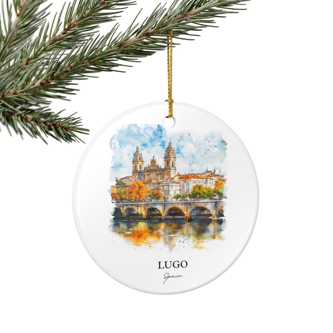 Lugo Spain Ornament: Unique Lugo Spain Souvenir, Lugo Spain Xmas Decor, and Authentic Spain Gift
