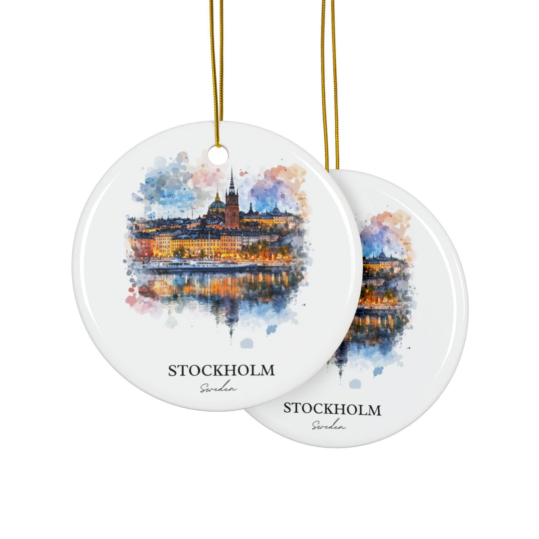 Stockholm Sweden Ornament: Unique Stockholm Souvenir, Stockholm Xmas Decor, and Authentic Stockholm Gift