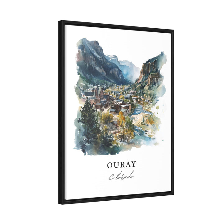 Ouray CO Wall Art, Ouray Print, Ouray Watercolor Art, Ouray County Colorado Gift,