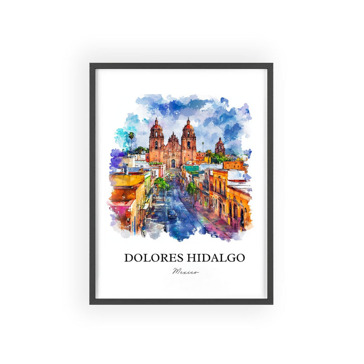 Dolores Hidalgo, Mexico – Watercolor Art Print