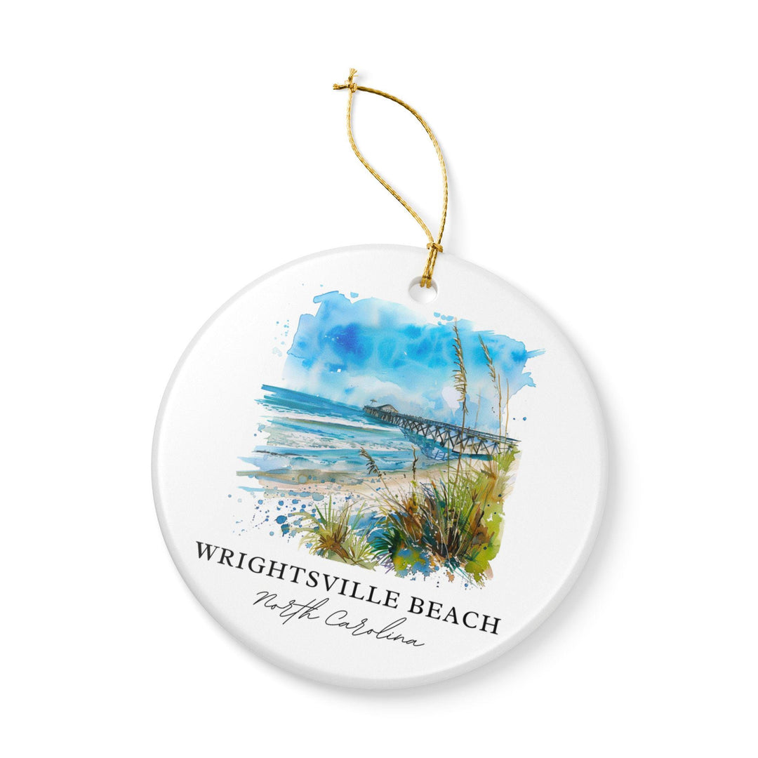 Wrightsville Beach NC Ornament: Unique Wrightsville Beach Souvenir, Wrightsville Beach Xmas Decor, and Authentic North Carolina Gift