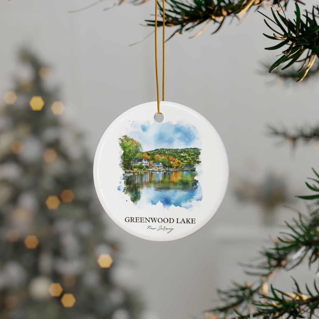 Greenwood Lake NJ Ornament: Unique Greenwood Lake Souvenir, Lake Home Xmas Decor, and Authentic North Jersey Gift