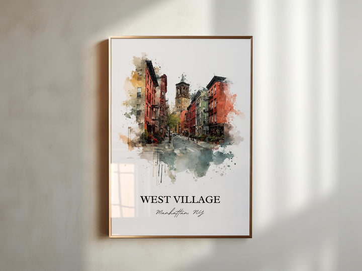 West Village, NYC – Watercolor Art Print