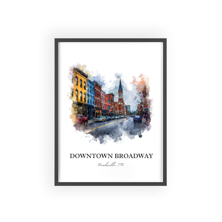 Nashville, Tennessee – Watercolor Art Print