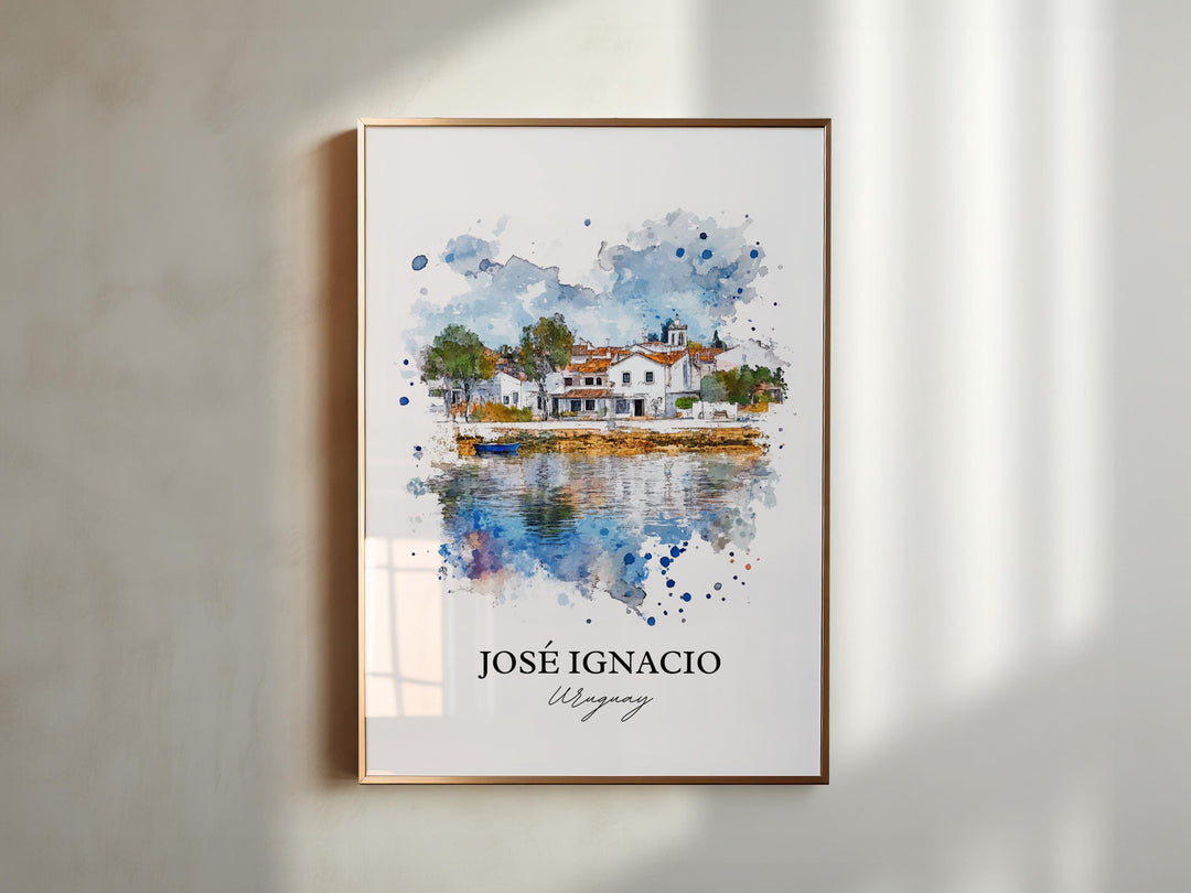 José Ignacio Wall Art, Paraguay Print, Paraguay Watercolor Art, José Ignacio Gift, Travel Print, Travel Poster, Housewarming Gift