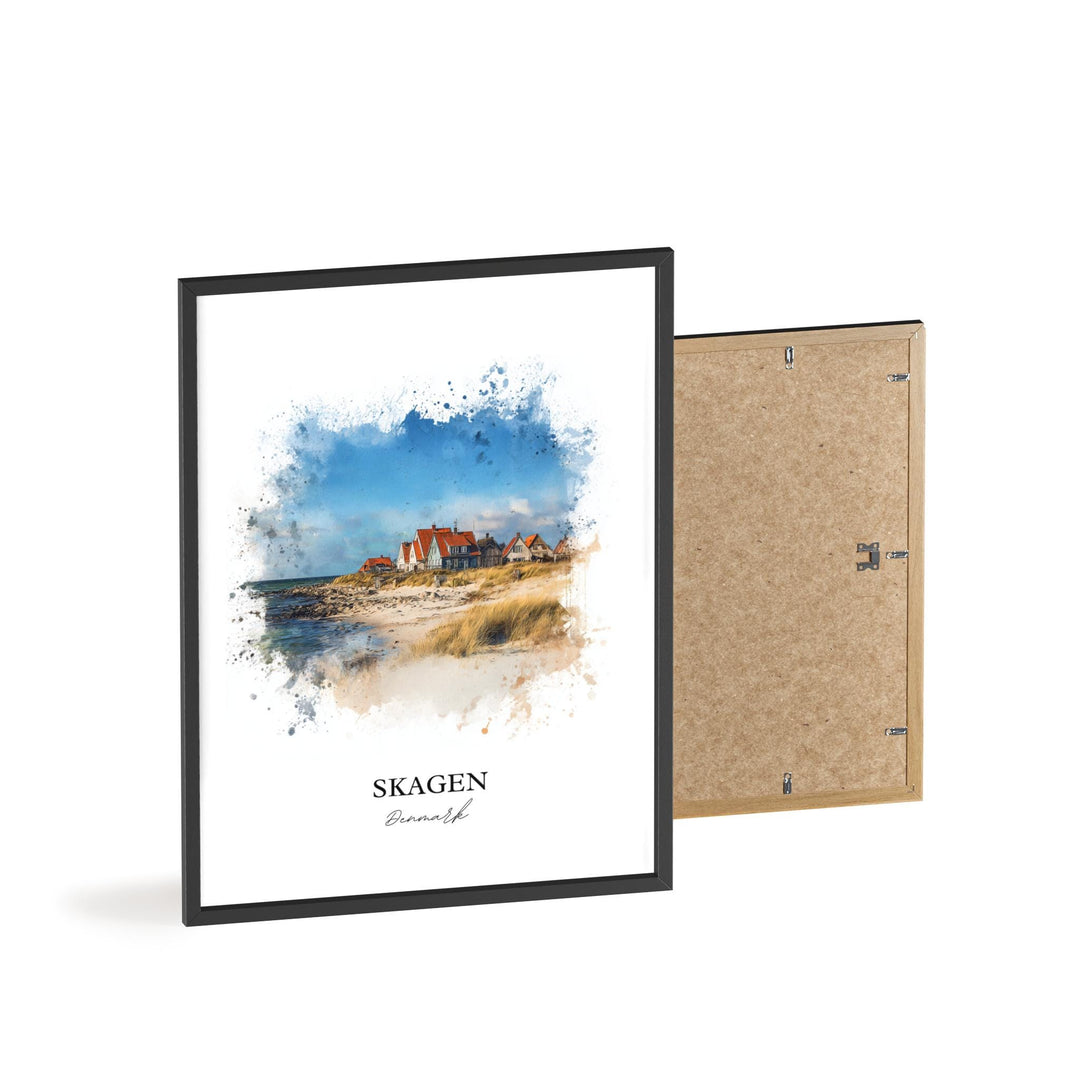Skagen, Denmark – Watercolor Art Print