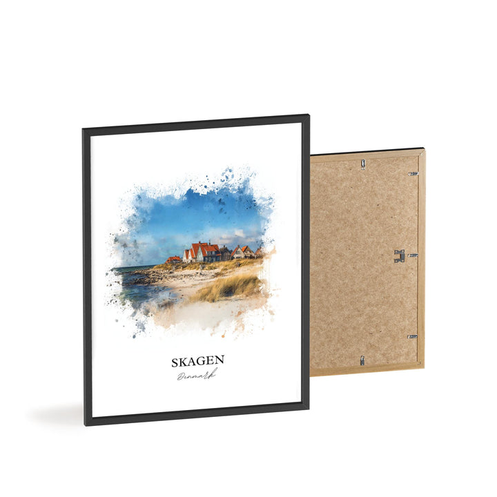 Skagen, Denmark – Watercolor Art Print