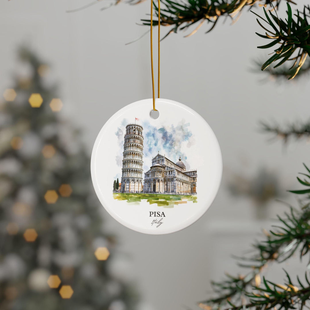 Pisa Italy Ornament: Unique Pisa Souvenir, Leaning Tower of Pisa Xmas Decor, and Authentic Tower of Pisa Gift