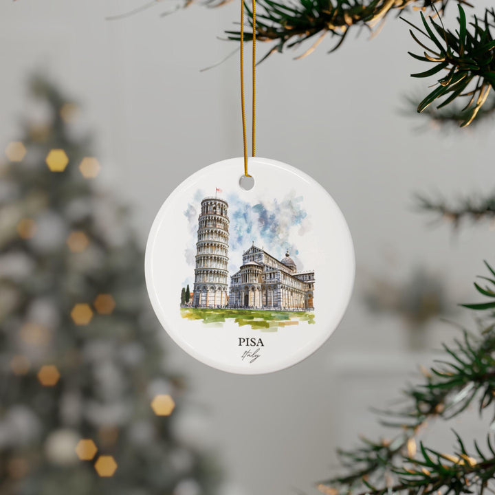 Pisa Italy Ornament: Unique Pisa Souvenir, Leaning Tower of Pisa Xmas Decor, and Authentic Tower of Pisa Gift