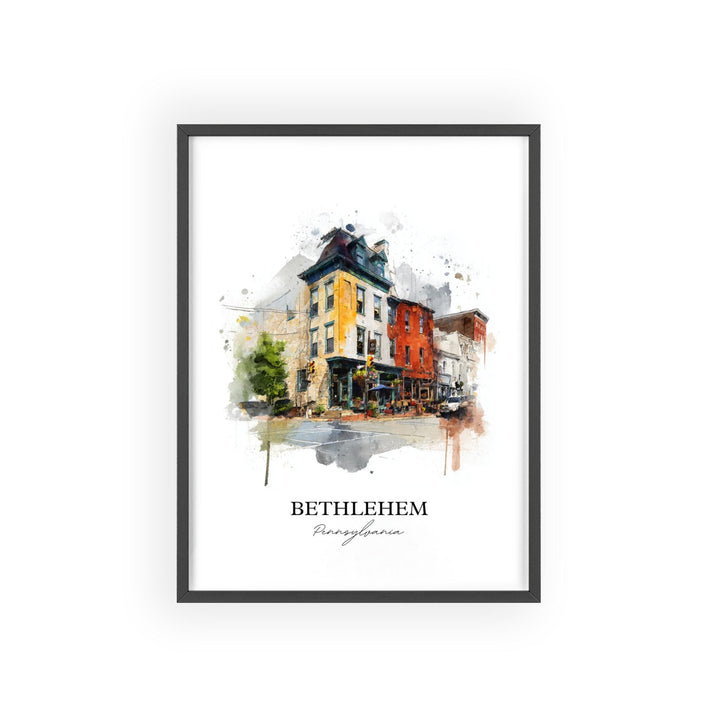 Bethlehem, Pennsylvania – Watercolor Art Print