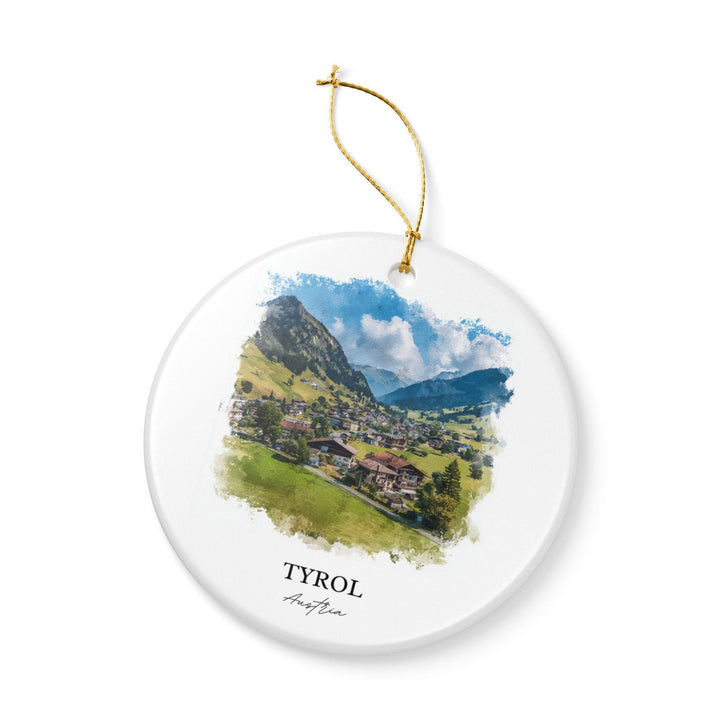 Tyrol Ornament: Unique Tyrol Austria Souvenir, Austria Xmas Decor, and Authentic Tyrol Austria Gift