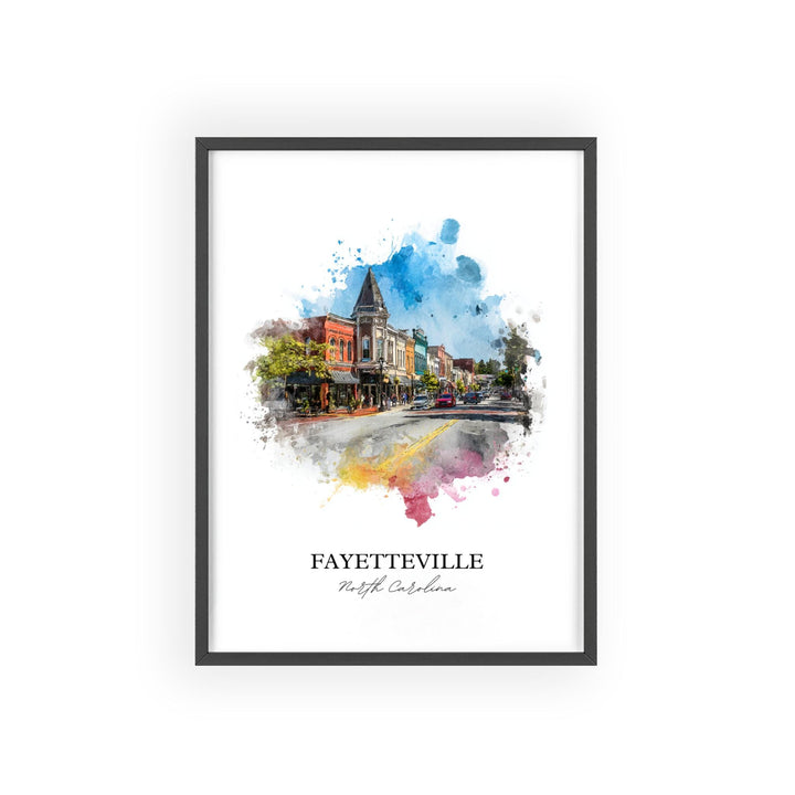 Fayetteville, North Carolina – Watercolor Art Print