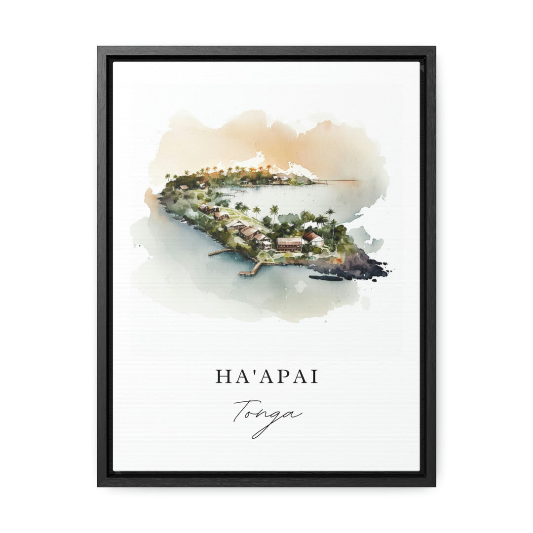 Tonga wall art - Ha'apai, Tonga poster, Wedding gift, Birthday present, Custom Text, Personalised Gift