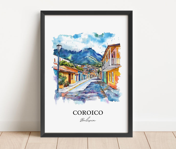 Coroico, Bolivia – Watercolor Art Print