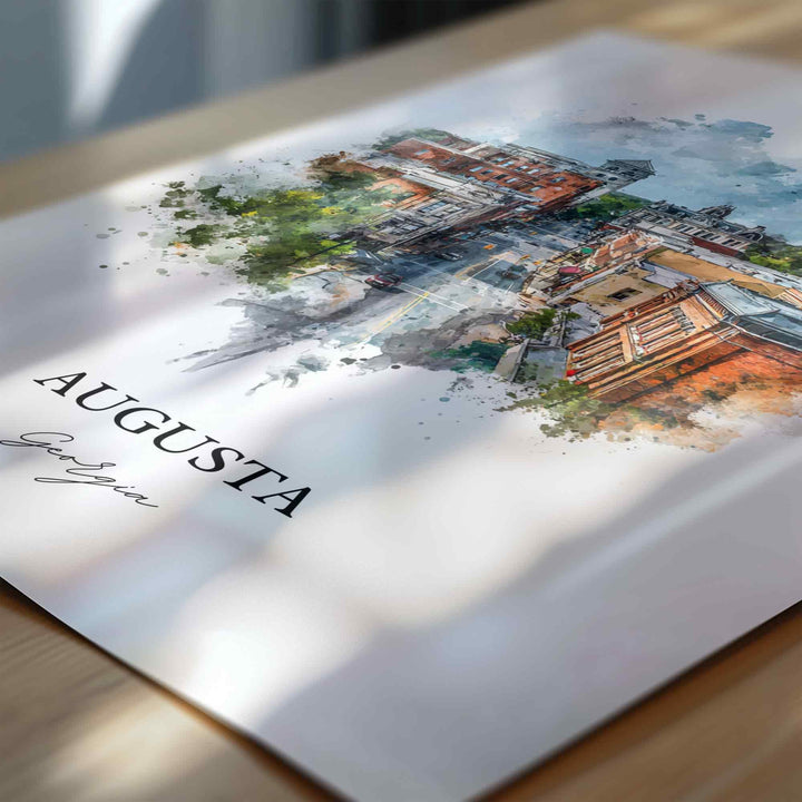 Augusta, Georgia – Watercolor Art Print