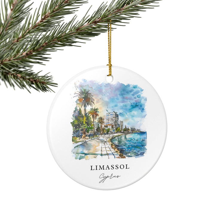 Limassol Cyprus Ornament: Unique Cyprus Souvenir, Limassol Xmas Decor, and Authentic Limassol Cyprus Gift