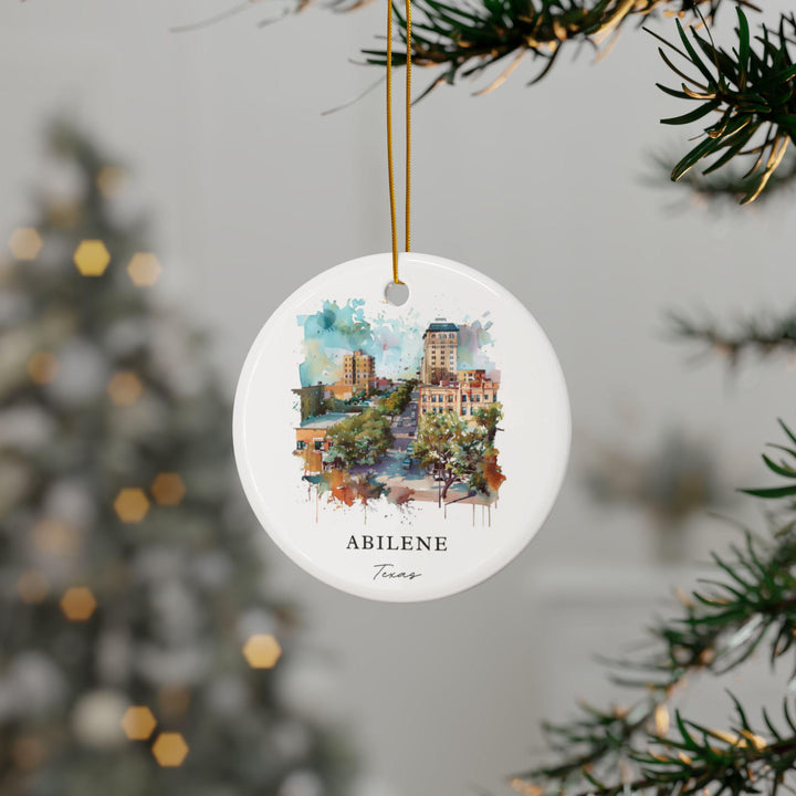 Abilene Texas Ornament: Unique Abilene Souvenir, Abilene Xmas Decor, and Authentic Abilene TX Gift