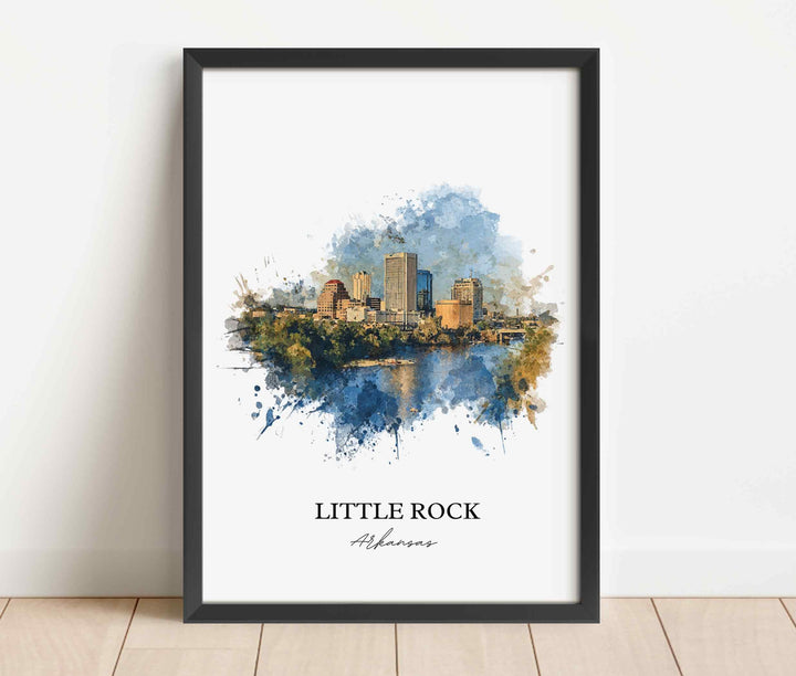 Little Rock, Arkansas – Watercolor Art Print