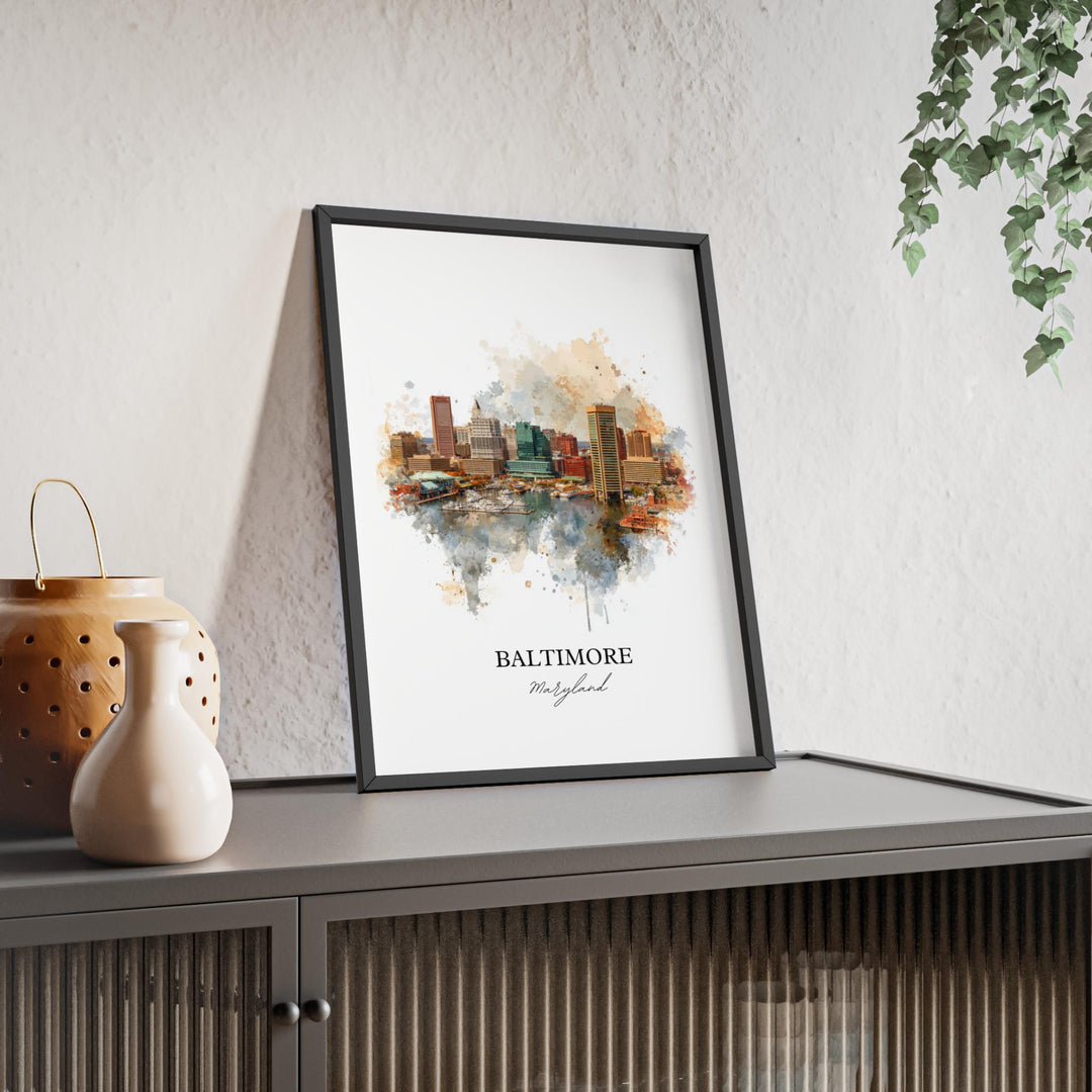 Baltimore, Maryland – Watercolor Art Print