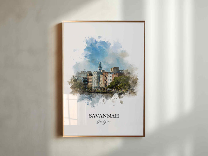 Savannah, Georgia – Watercolor Art Print