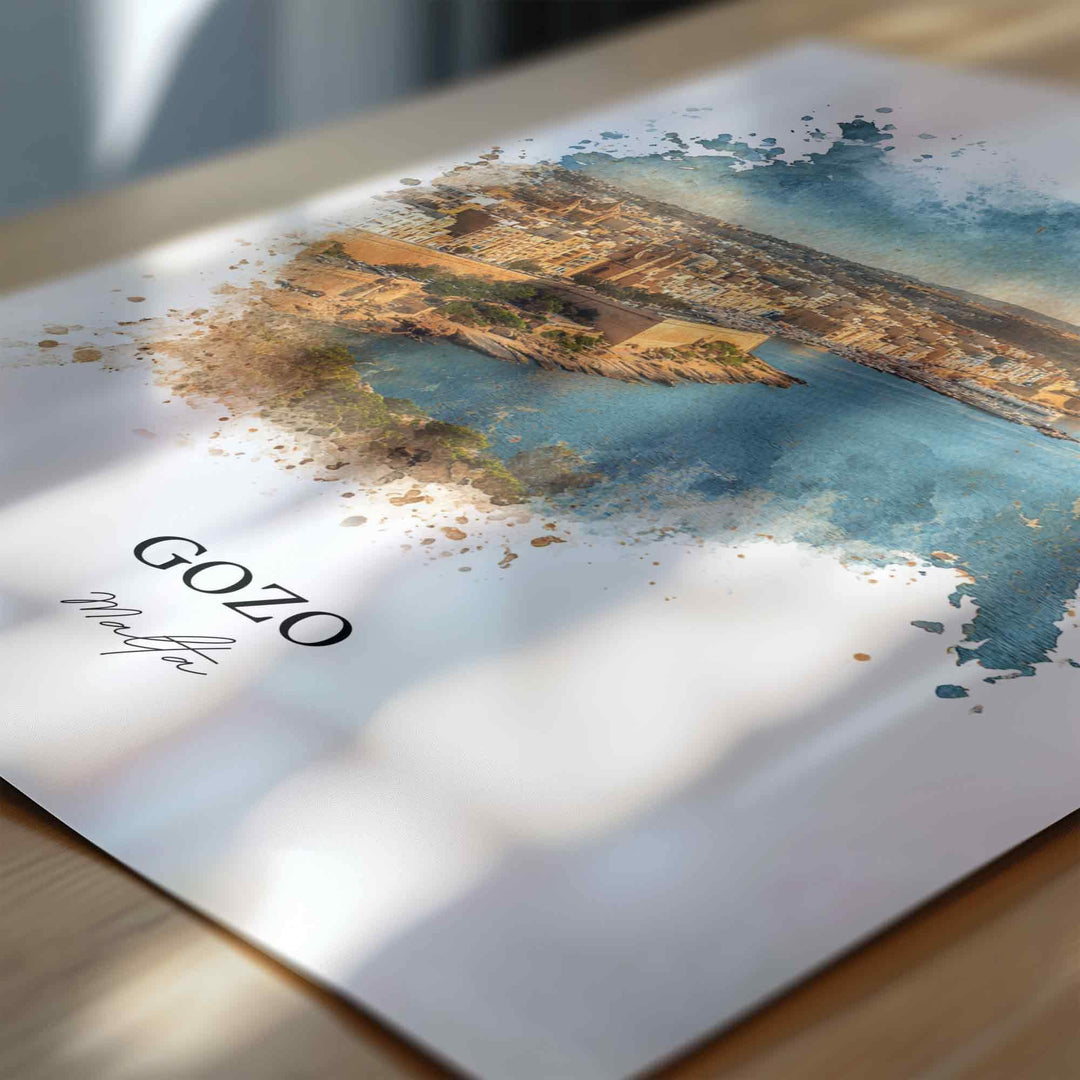 Gozo, Malta – Watercolor Art Print