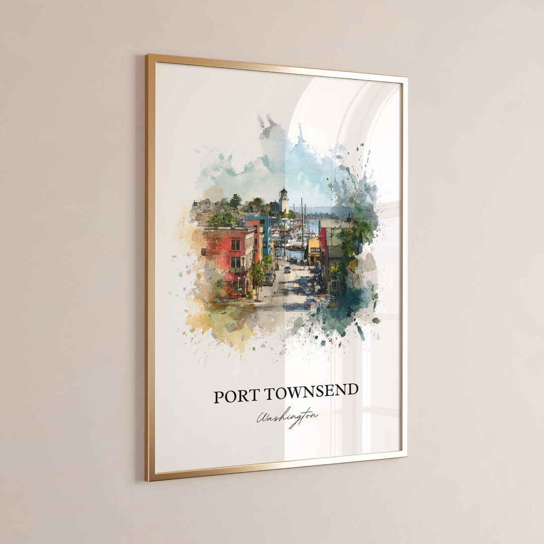 Port Townsend, Washington – Watercolor Art Print