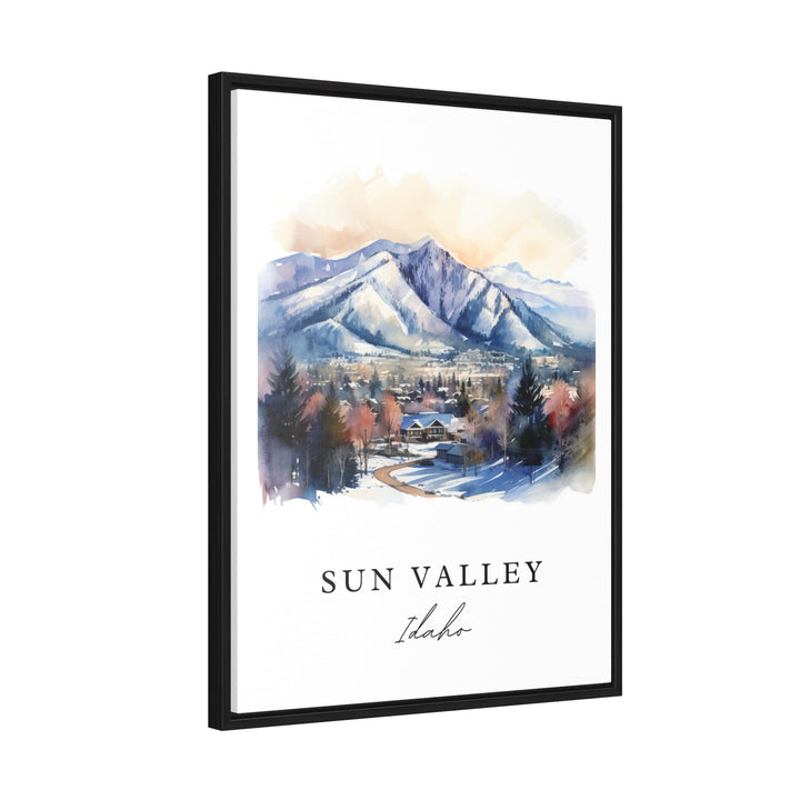 Sun Valley Idaho wall art - Idaho, Sun Valley Ski poster print, Sun Valley ID Wedding gift, Birthday present, Custom Text, Perfect Gift