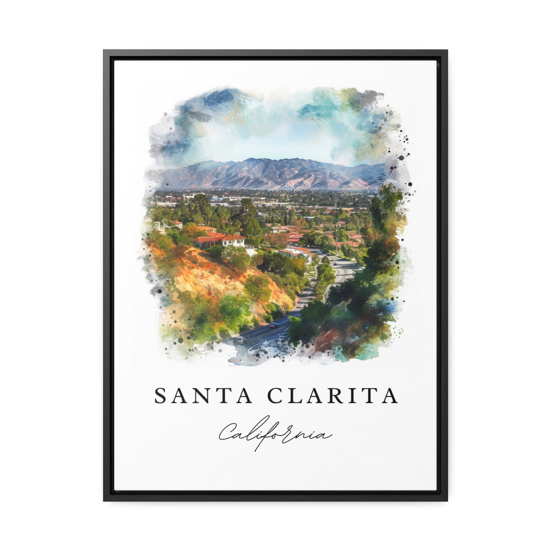 Santa Clarita wall art - California, Santa Clarita print, Santa Clarita CA Wedding gift, Birthday present, Custom Text, Perfect Gift