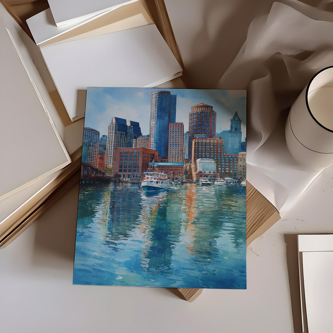 Boston, USA – Watercolor Art Print
