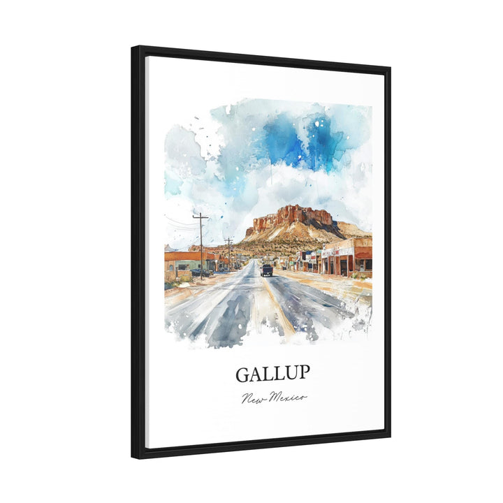 Gallup NM Wall Art, Red Rock Park Print, New Mexico Watercolor Art, Gallup New Mexico Gift, Travel Print, Travel Poster, Housewarming Gift