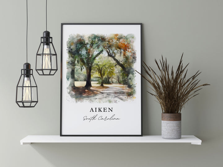 Aiken Wall Art - South Carolina Print