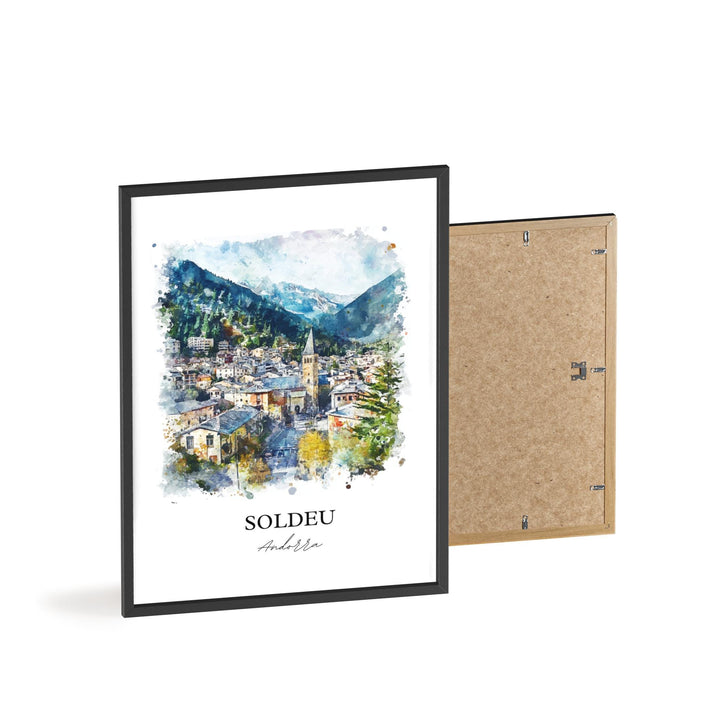 Soldeu, Andorra – Watercolor Art Print