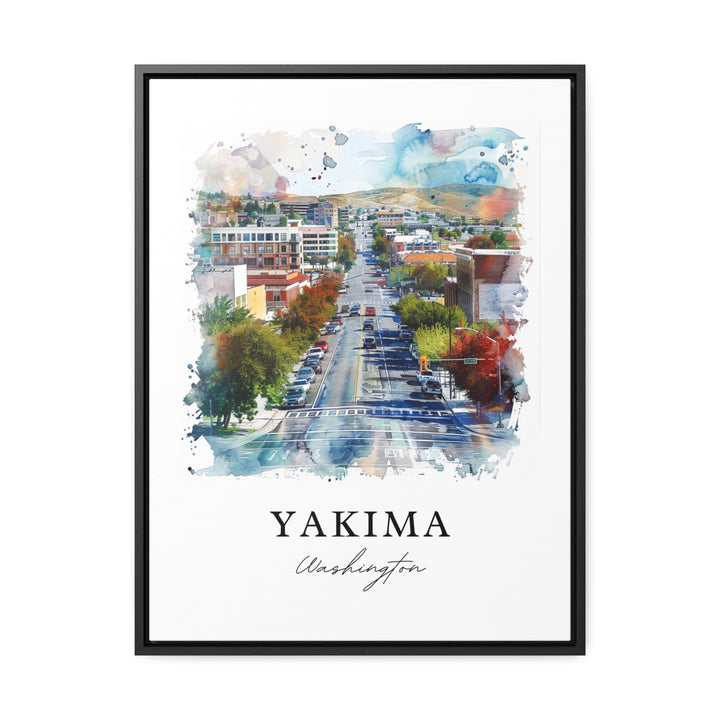 Yakima WA Wall Art, Yakima Print, Yakima Watercolor Art, Yakima Valley Washington Gift,