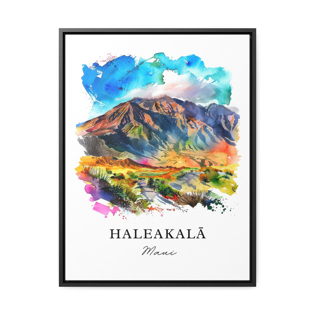 Haleakala Wall Art, Haleakala Maui Print, Haleakala Watercolor, Puu Ulaula Gift,