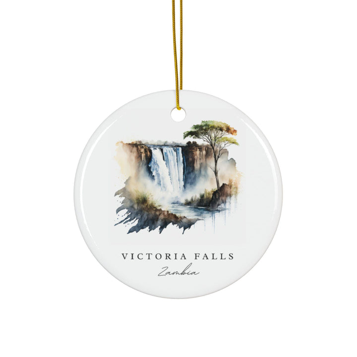 Victoria Falls Zambia Ornament: Unique Victoria Falls Souvenir, Victoria Falls Decor, and Authentic Zambian Gift